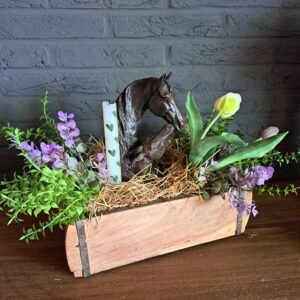 Bloemstuk merrie & veulen