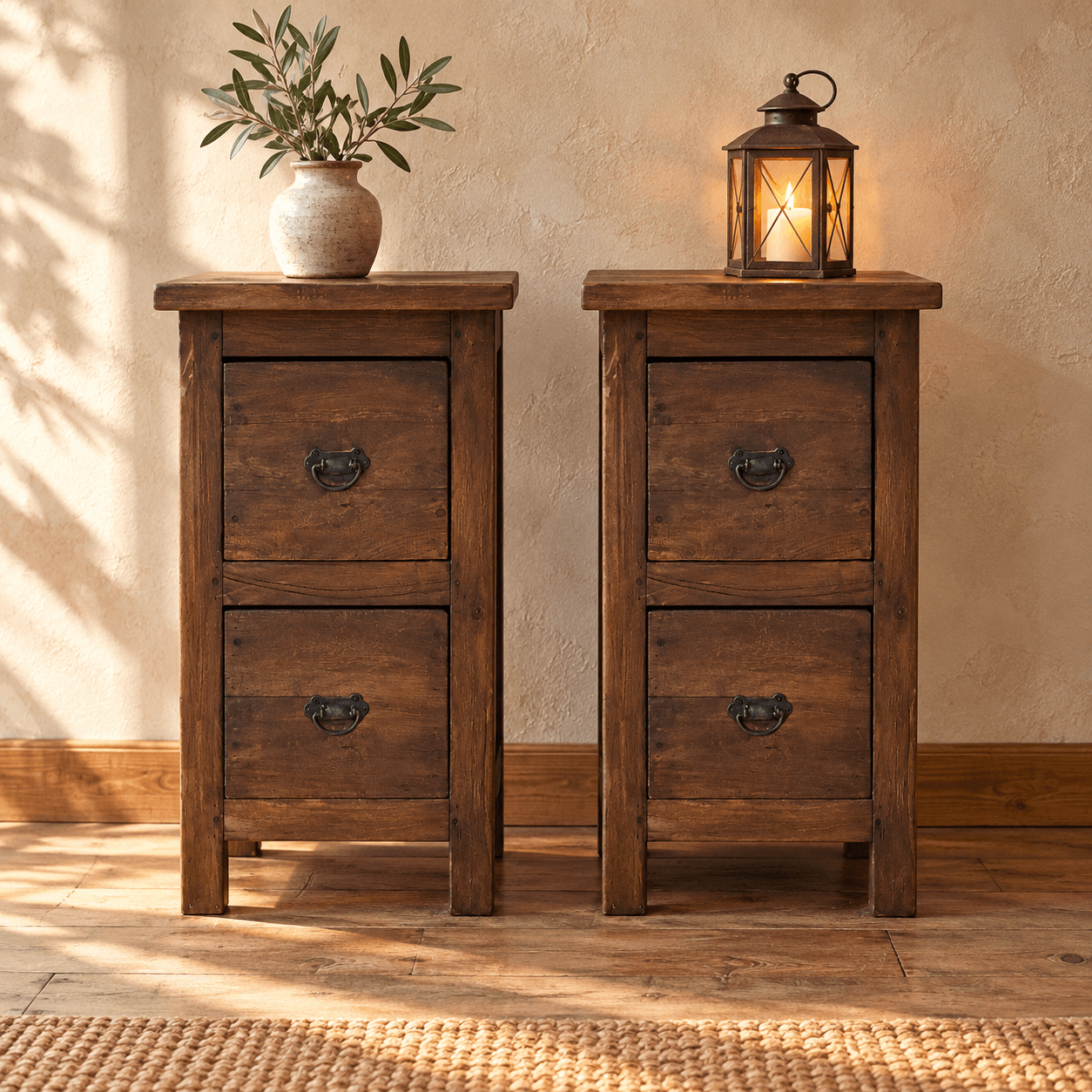 Landelijk houten kastje
